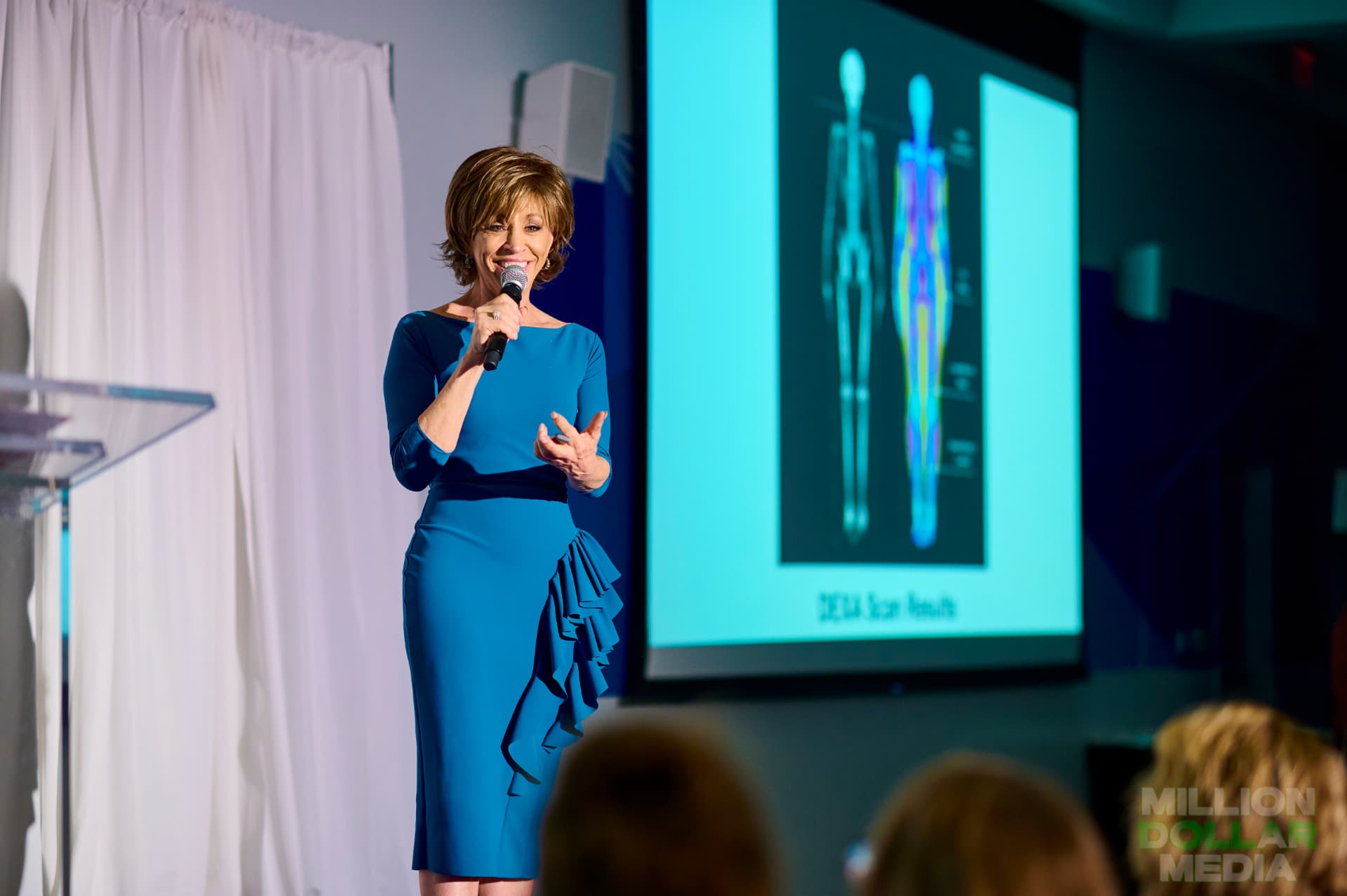 Keynote speaker on stage in Boca Raton
